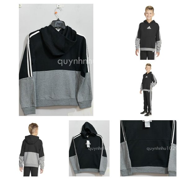 adidas Youth Fleece Hoodie inBLACK